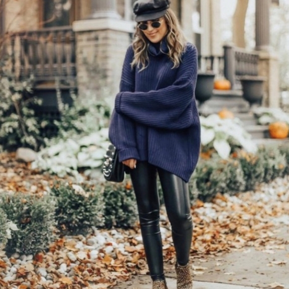 Swim Too Deep Turtleneck Sweater Black 